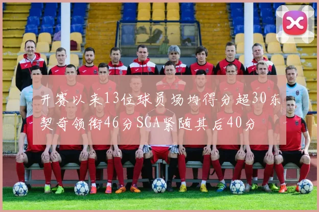 开赛以来13位球员场均得分超30东契奇领衔46分SGA紧随其后40分